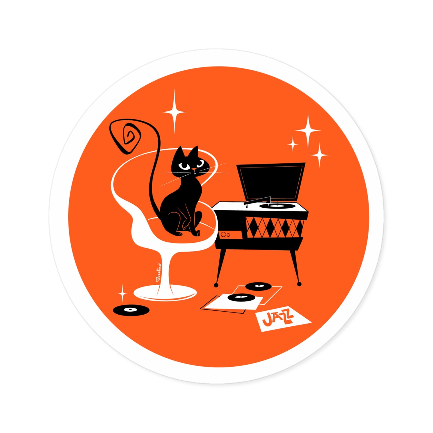 Jazz Cat Sticker