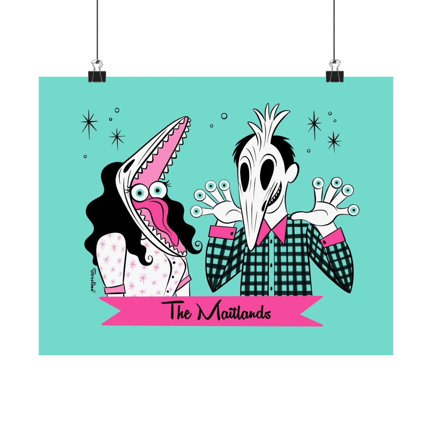 Spooky Eyes, horizontal art print