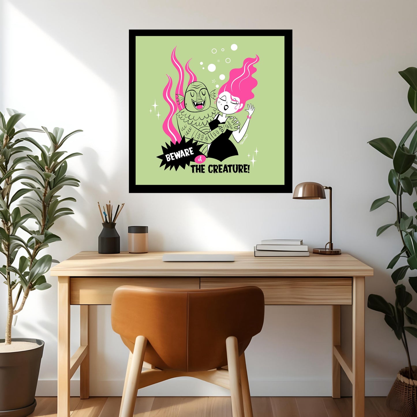 Beware of the Creature, square print