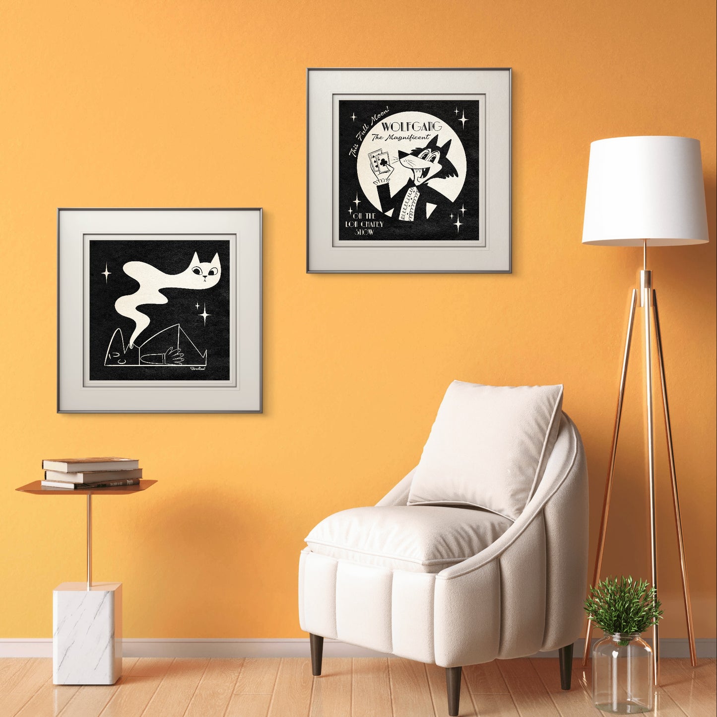 Cat Ectoplasm, Square art print