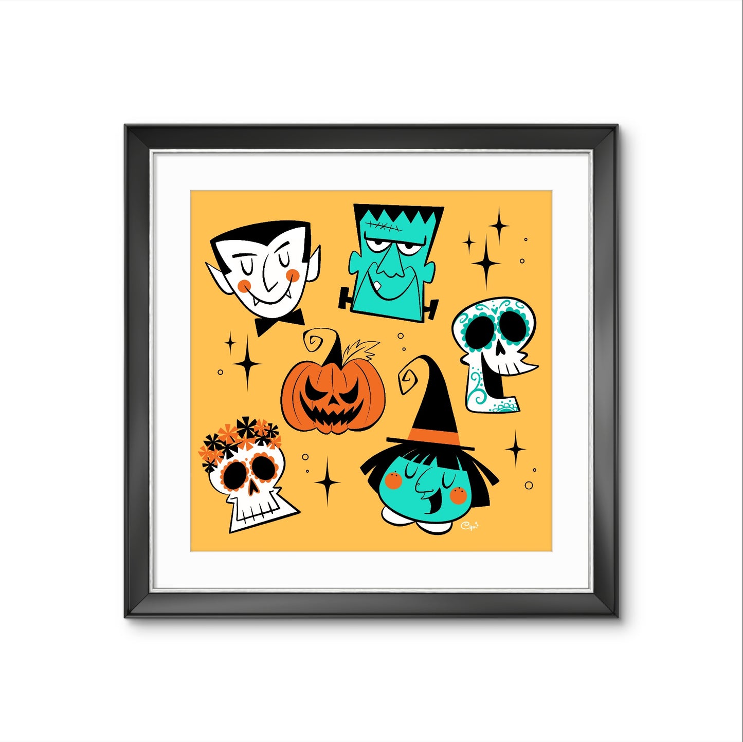 Halloween & Day of the Dead, square print