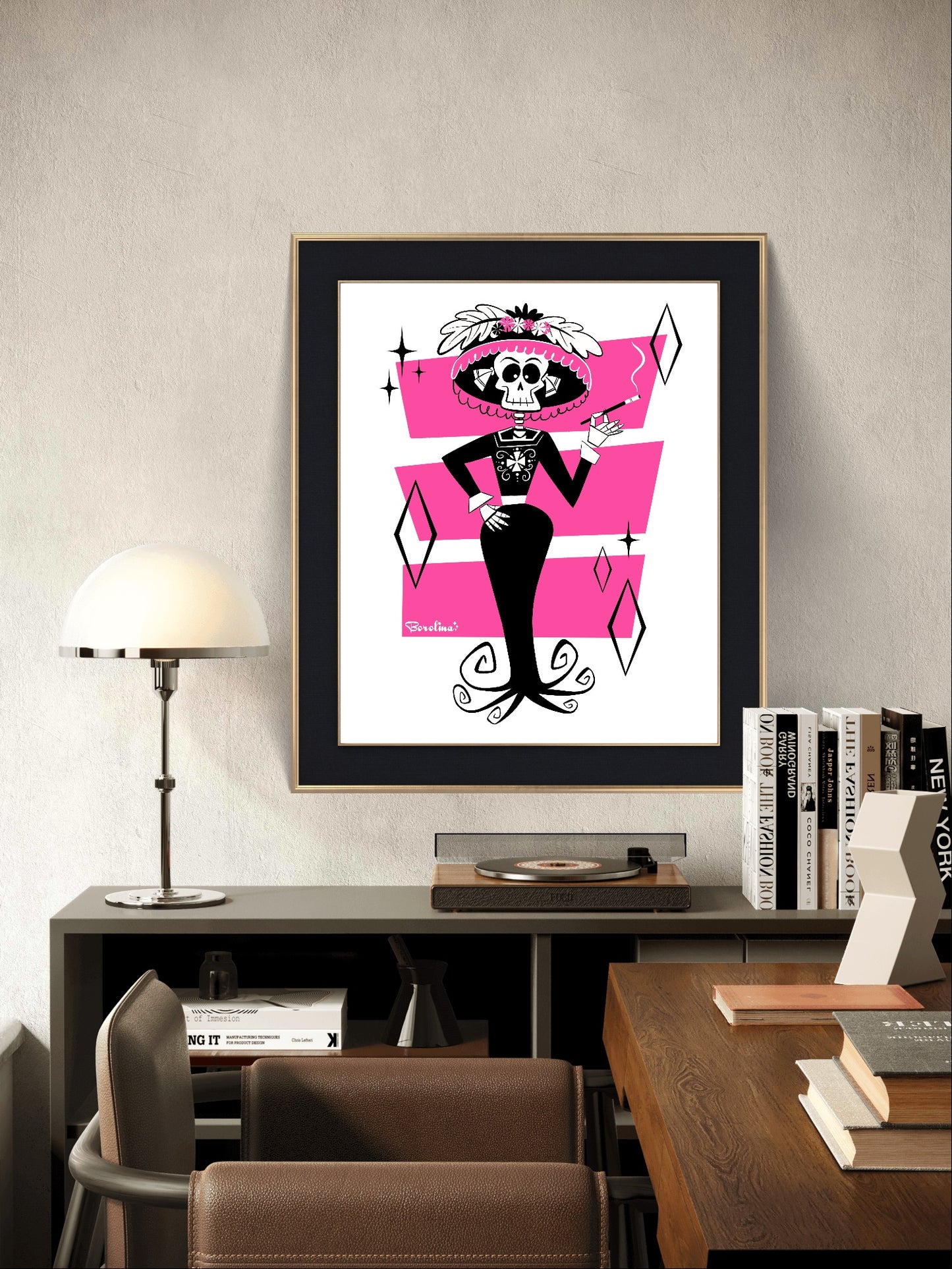 Catrina rectangular print