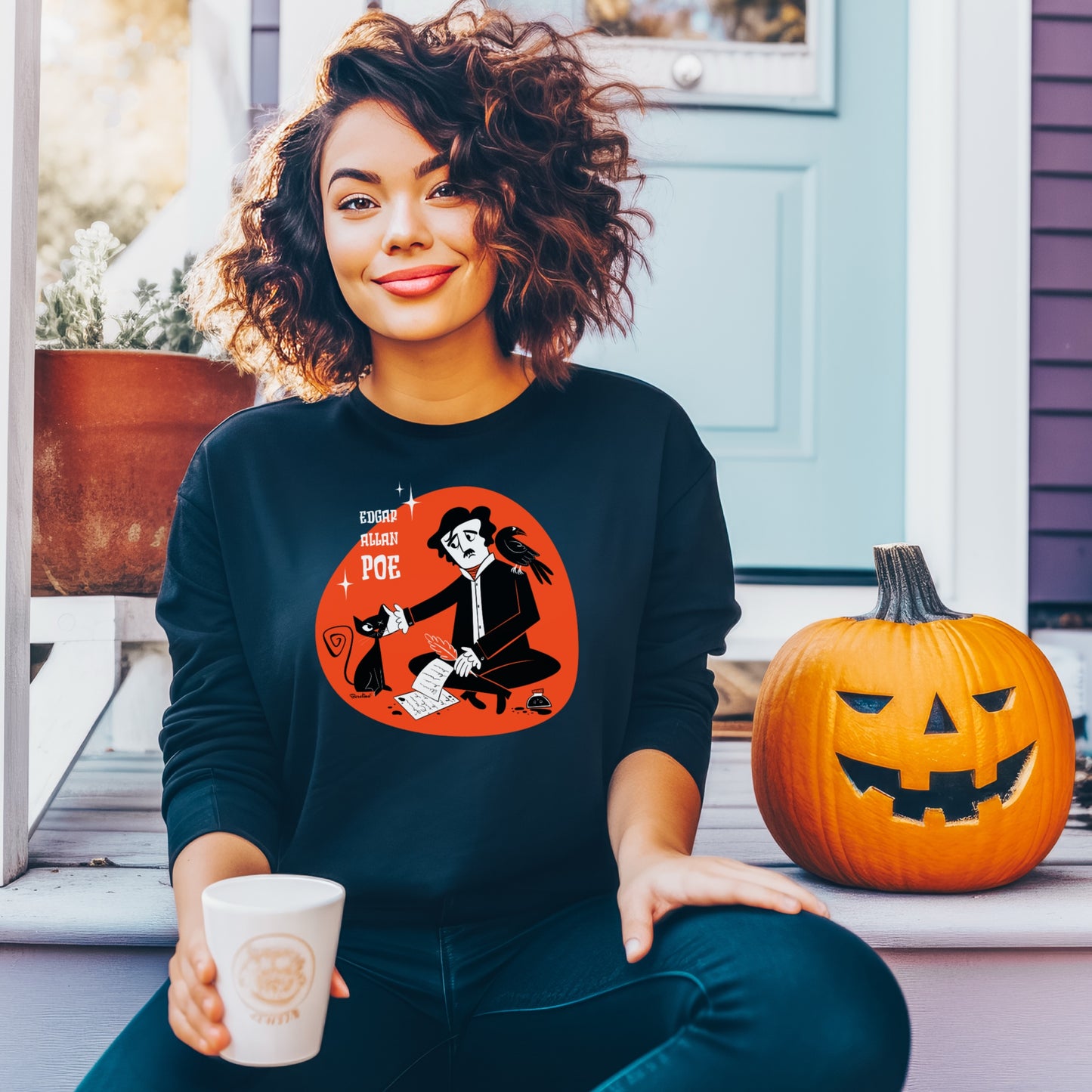 Poe’s Cat, unisex sweatshirt