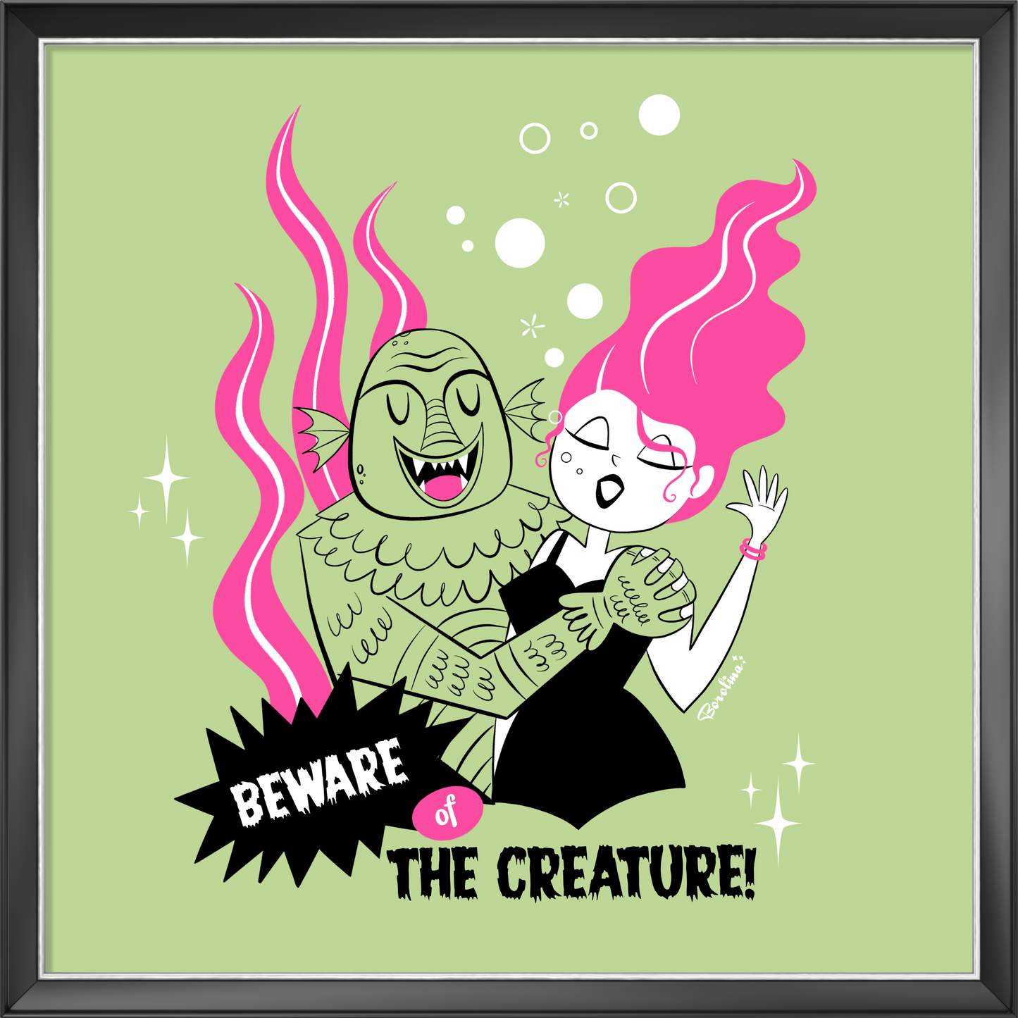 Beware of the Creature, square print