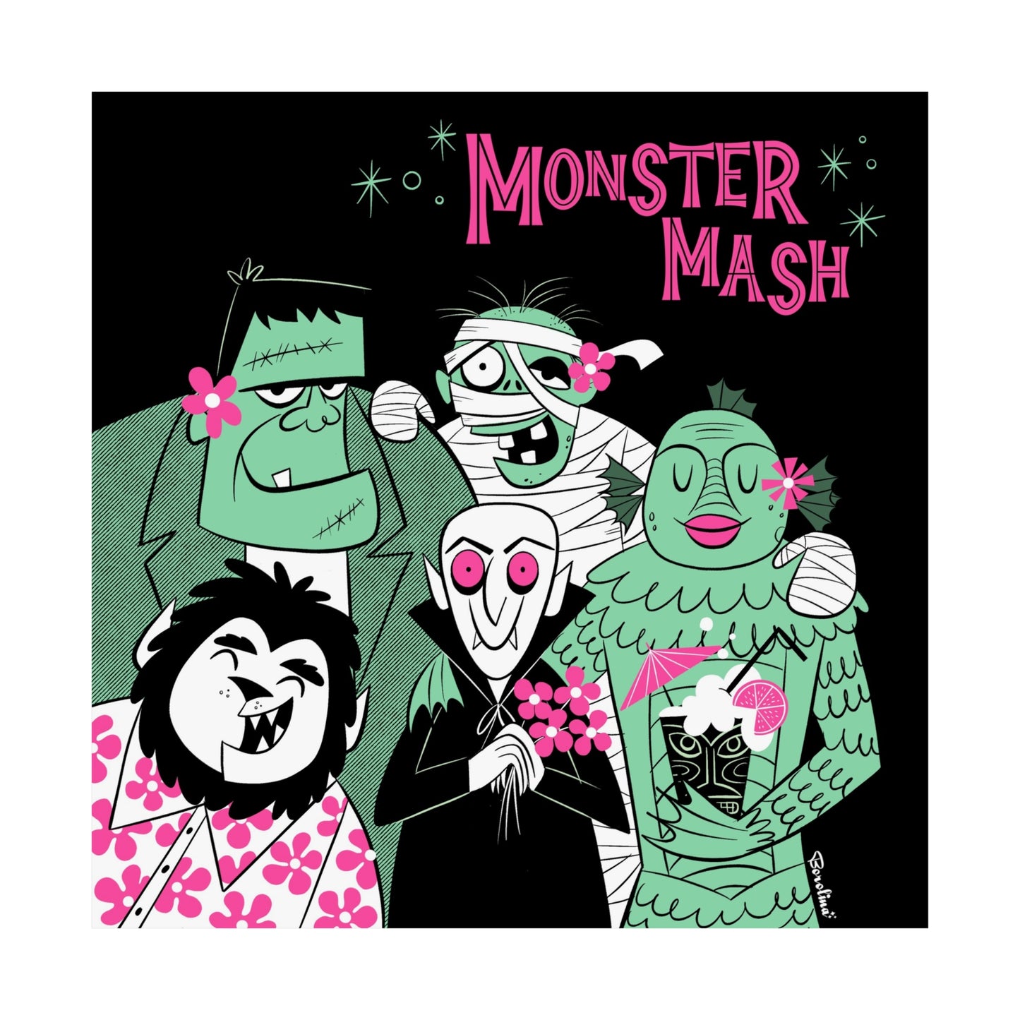 Classic Monsters Print