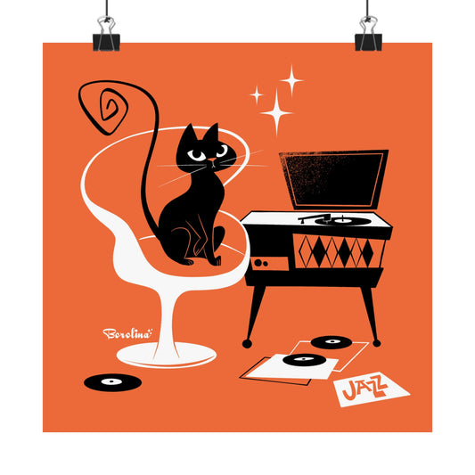 Jazz Cat Art Print