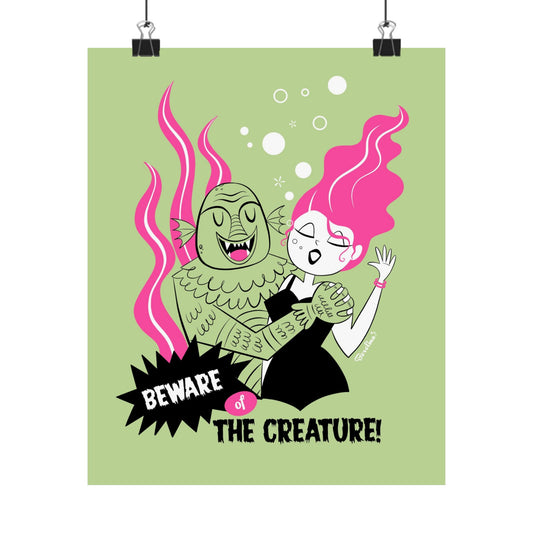 Beware of the Creature, rectangular poster