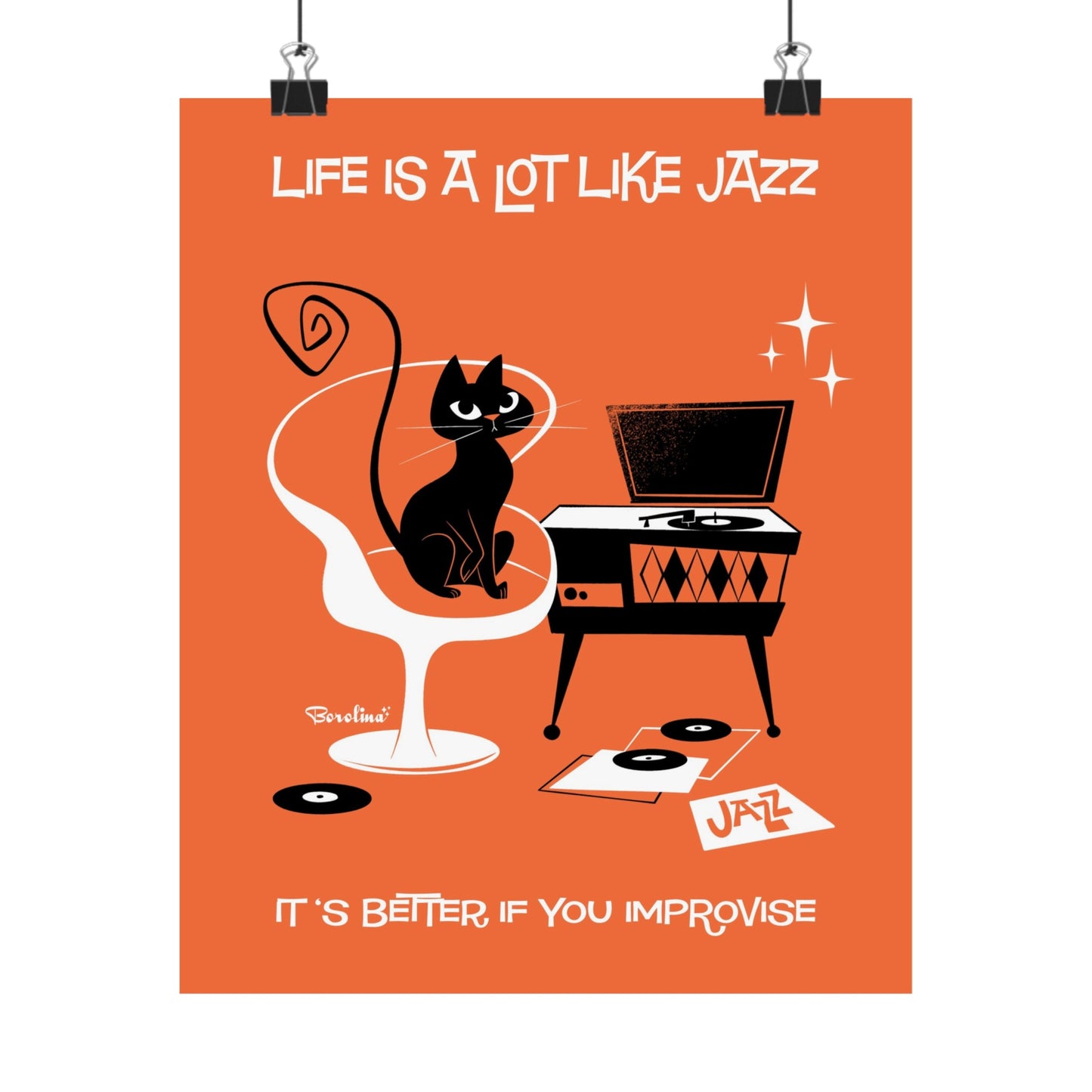 Jazz Cat Poster