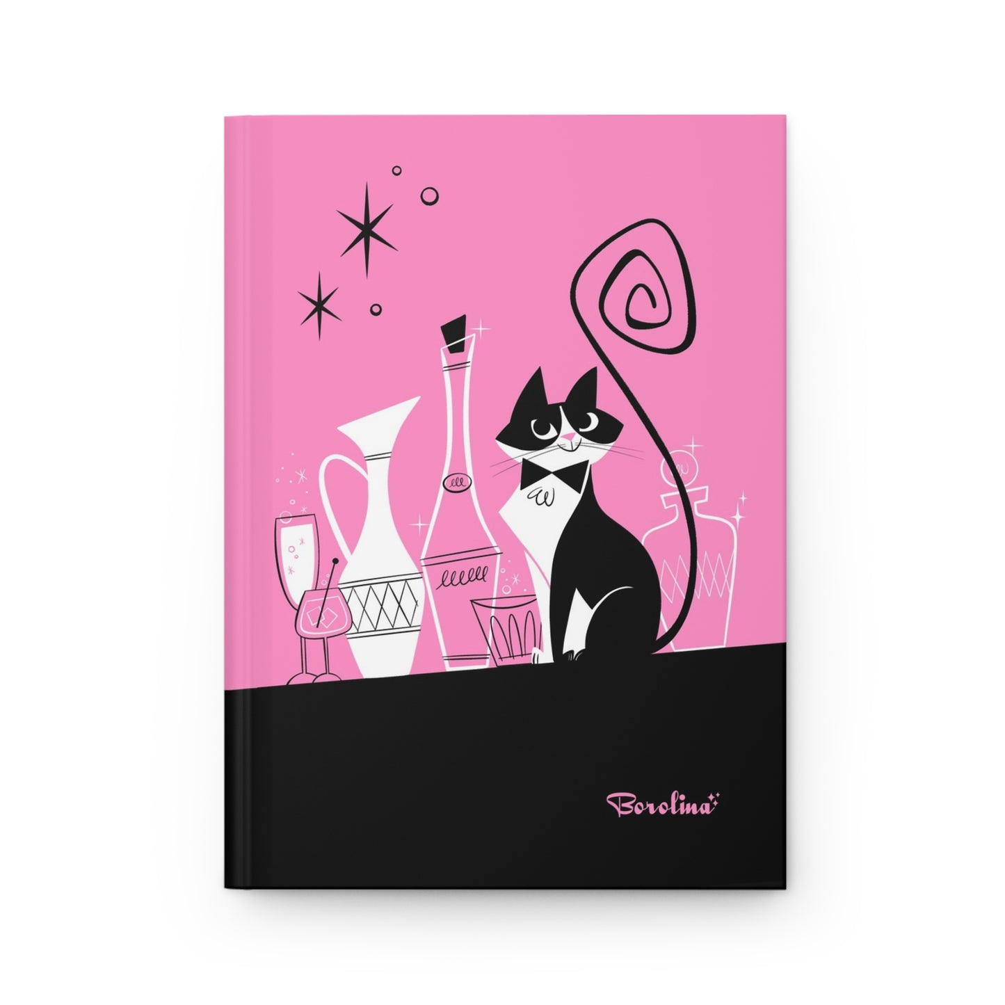 Tuxedo Cat Lined Journal