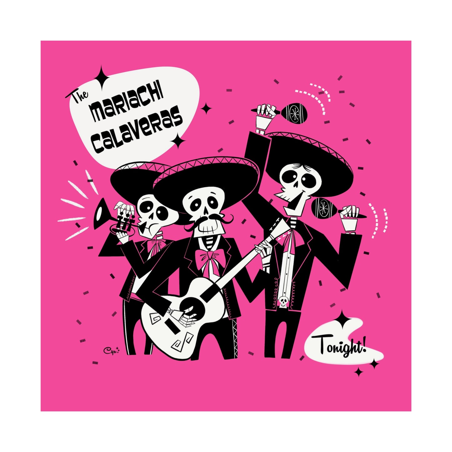 Mariachi Calaveras Print