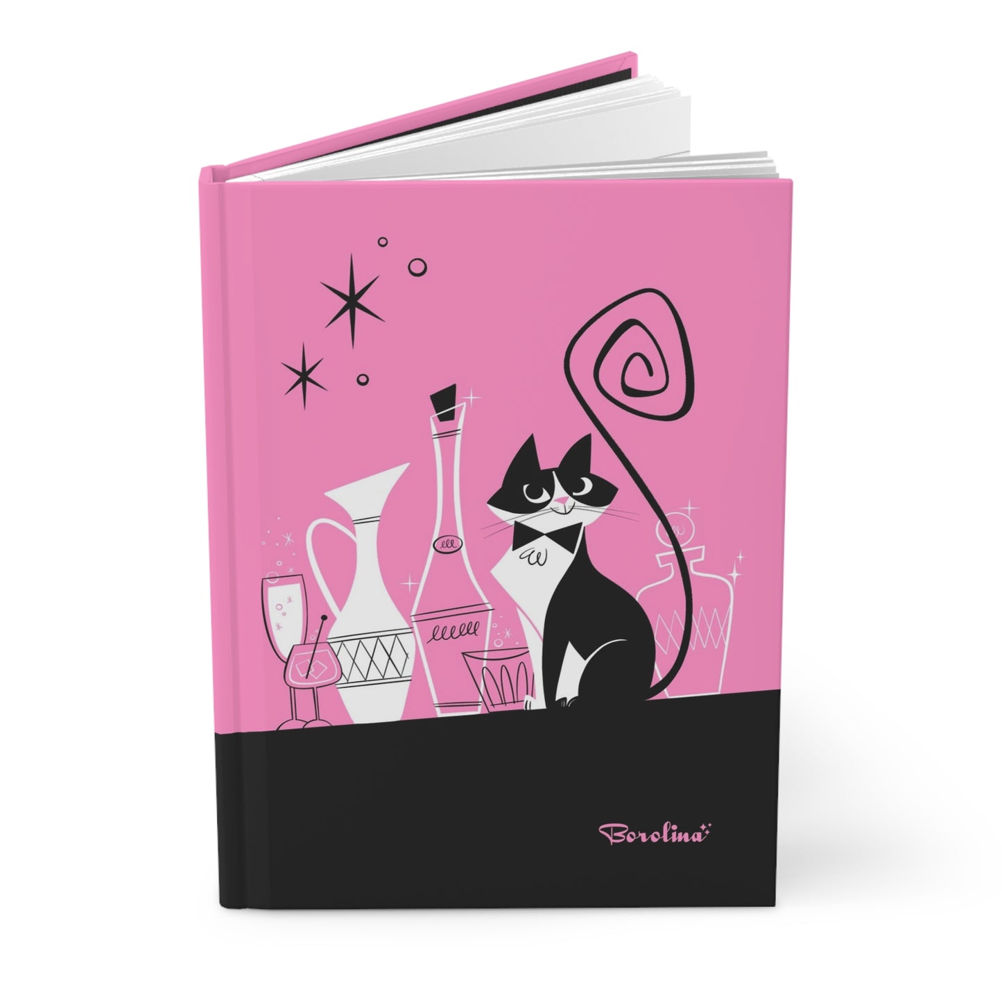 Tuxedo Cat Lined Journal