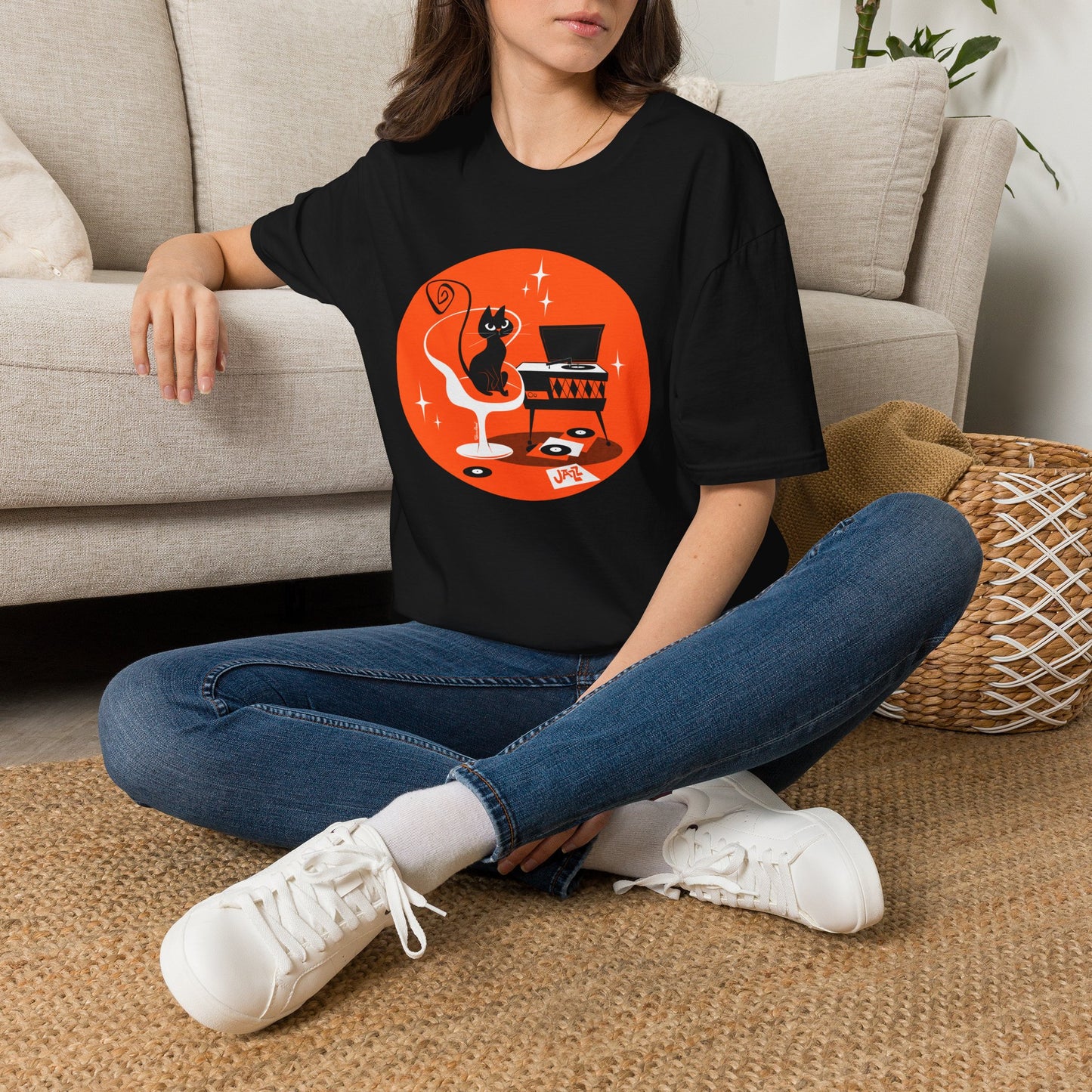 JAZZ CAT retro unisex t-shirt