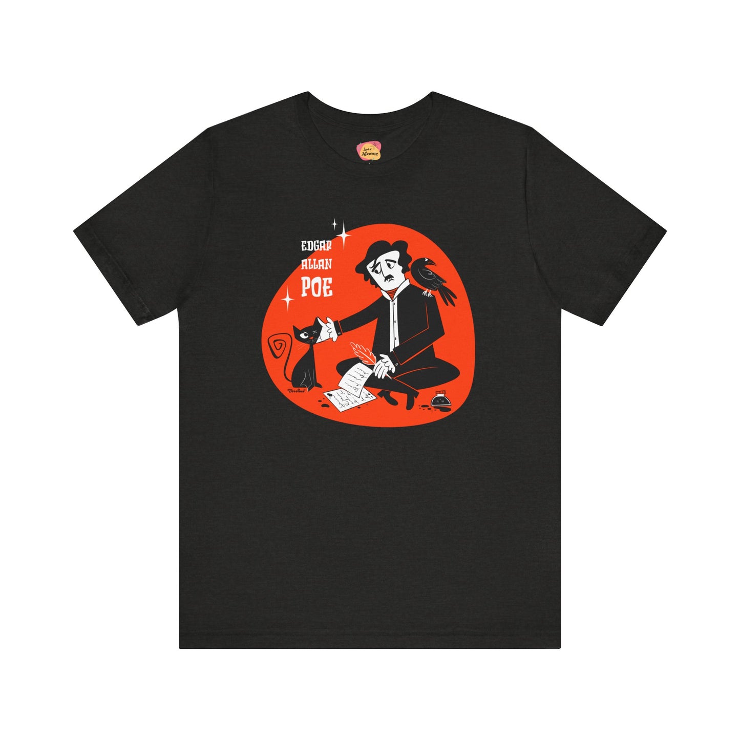 Poe’s cat; dark t-shirt