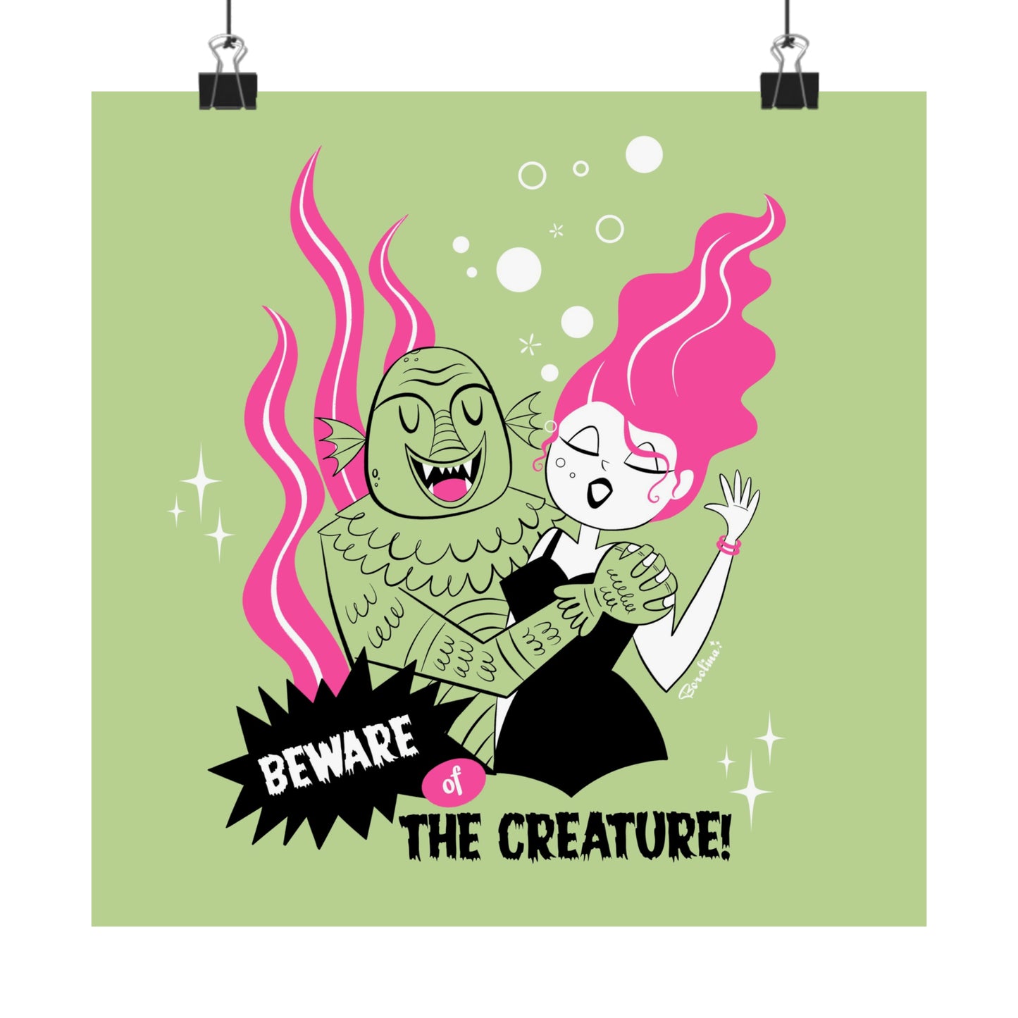 Beware of the Creature Art Print