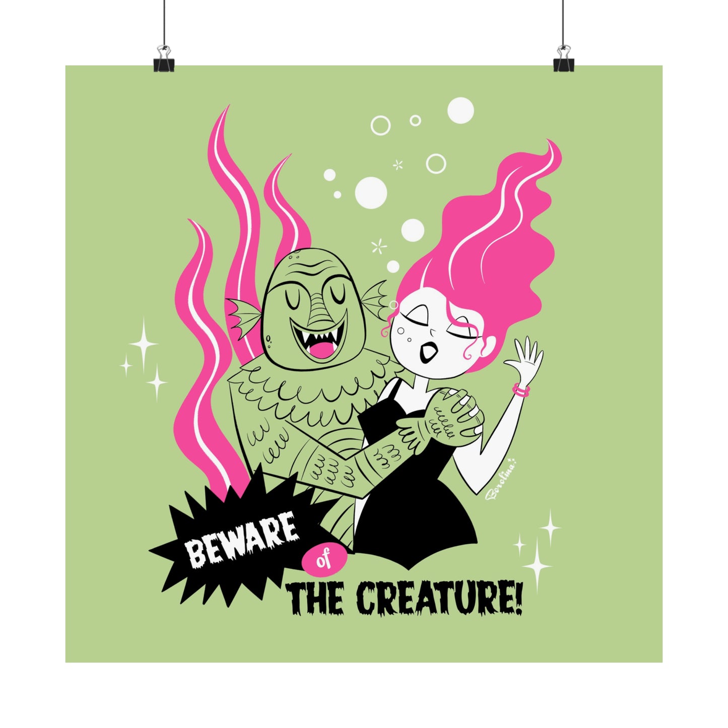 Beware of the Creature Art Print