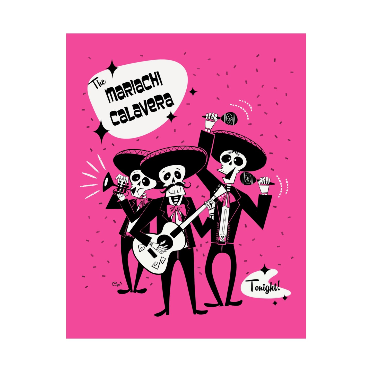 Mariachi Calaveras Poster