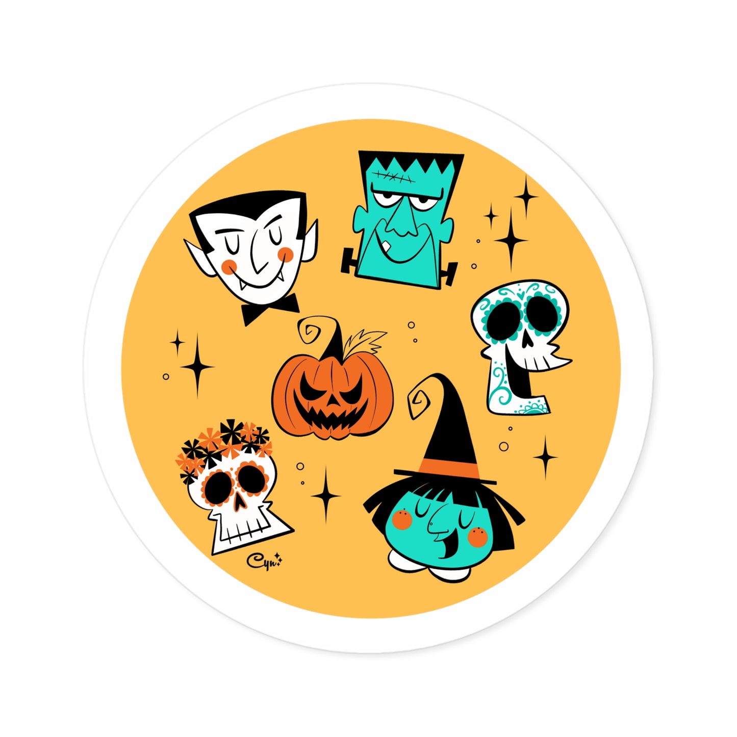 Halloween and Day of the Dead Sticker