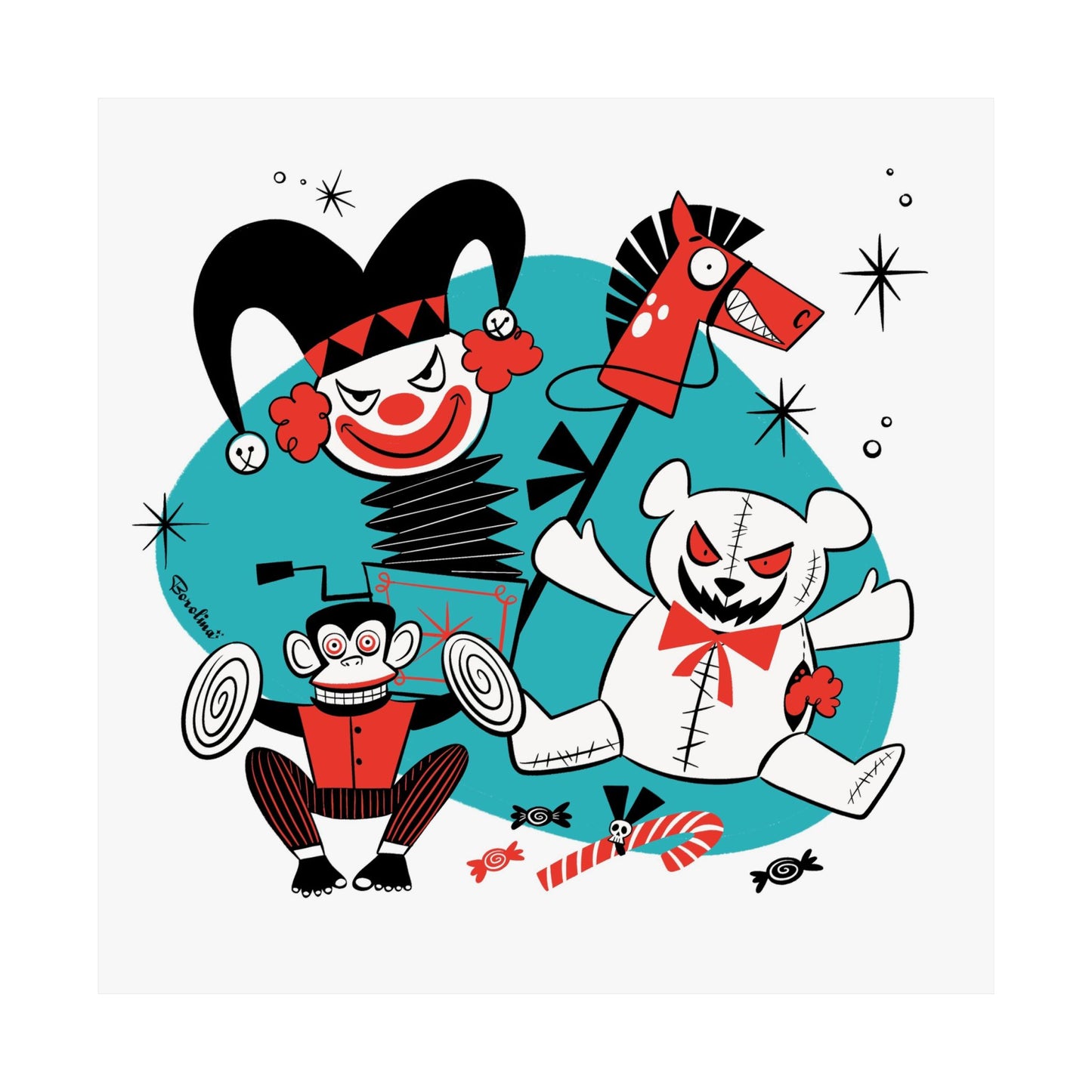 Creepy Toys Print