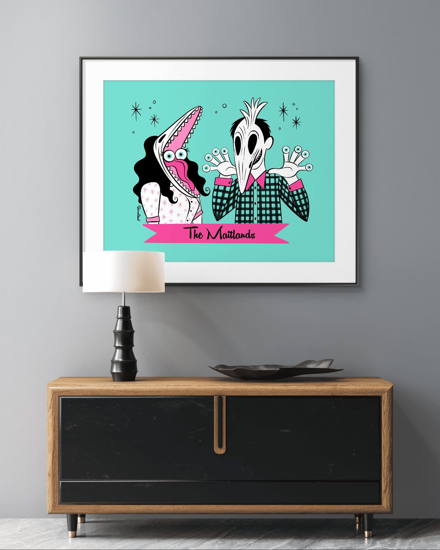 Spooky Eyes, horizontal art print