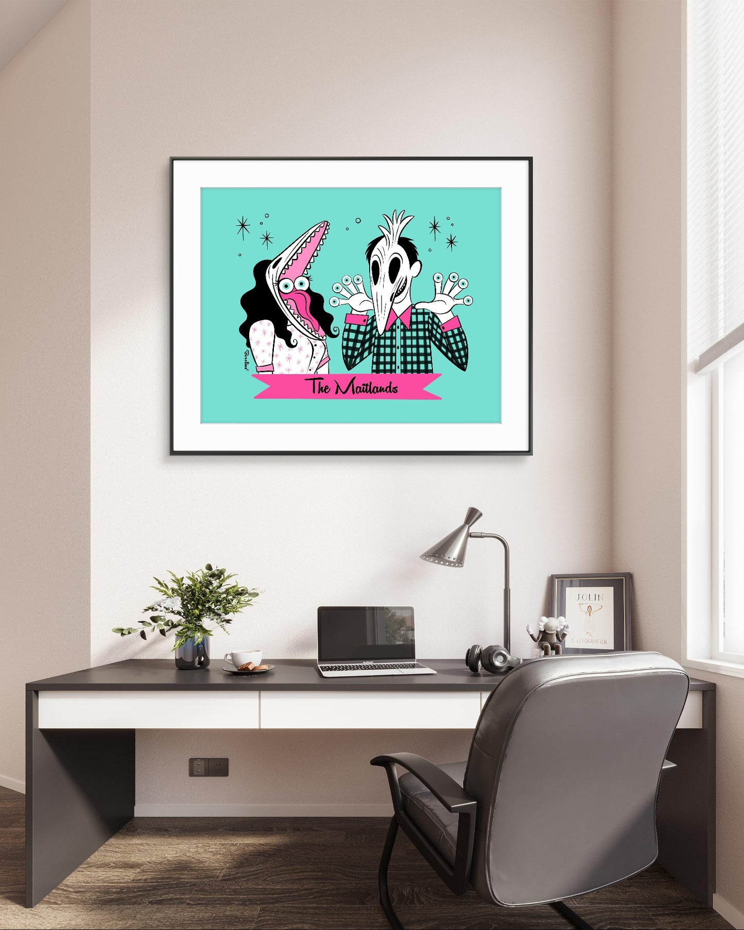 Spooky Eyes, horizontal art print