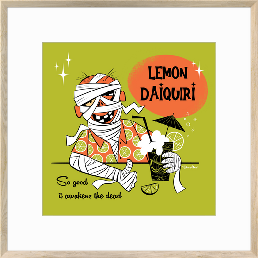 Lemon Daiquiri Mummy, square art print