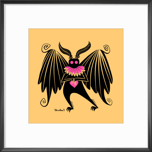 Mothman; Square art print