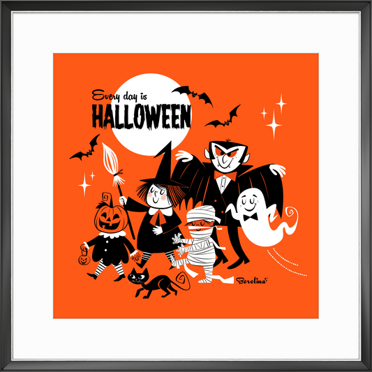 Halloween Parade, square art print