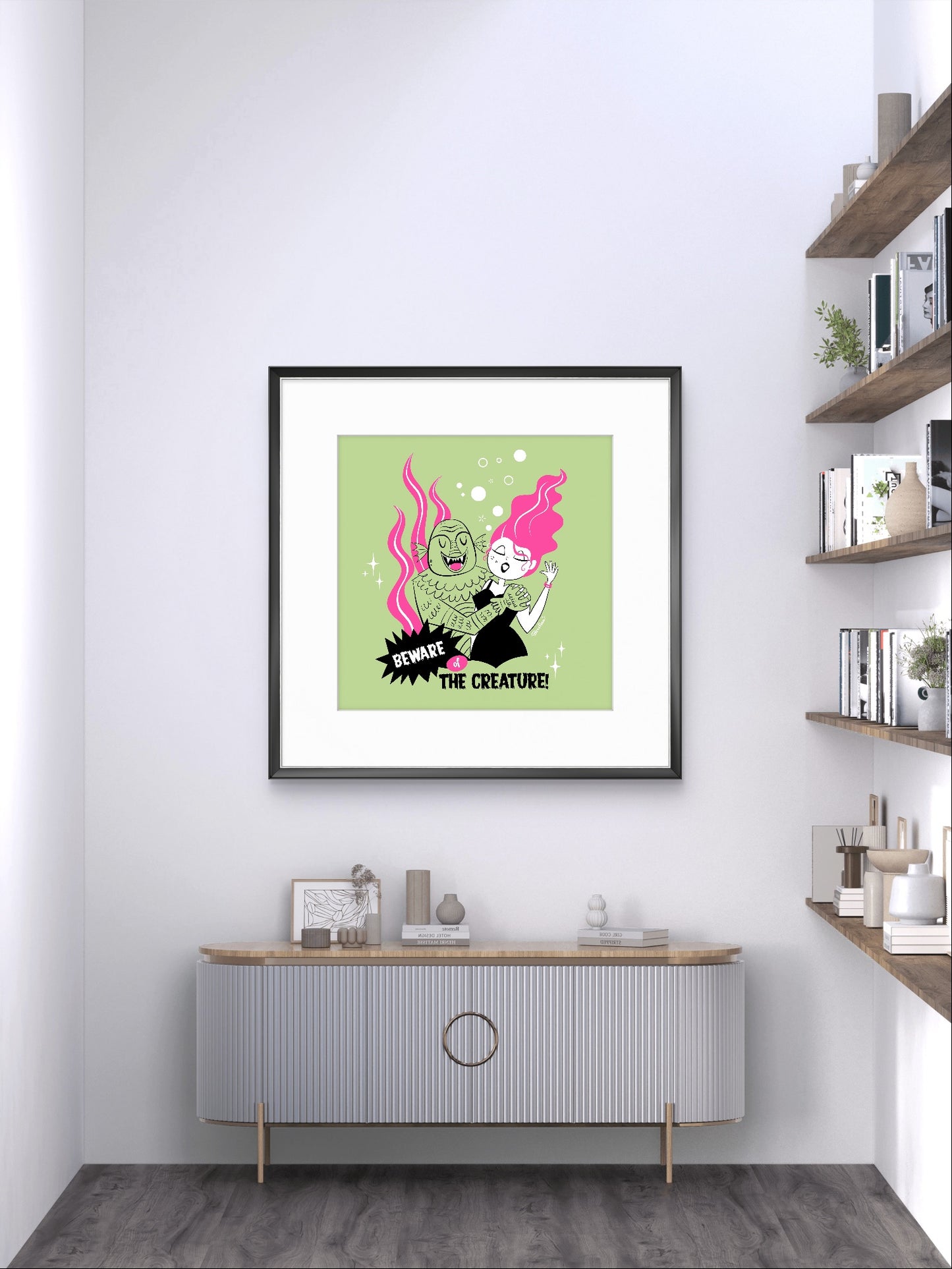Beware of the Creature, square print