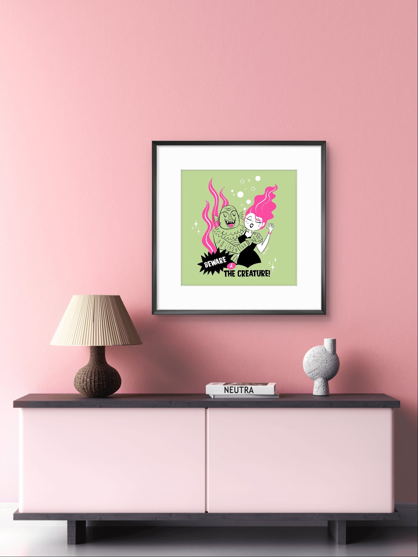 Beware of the Creature, square print