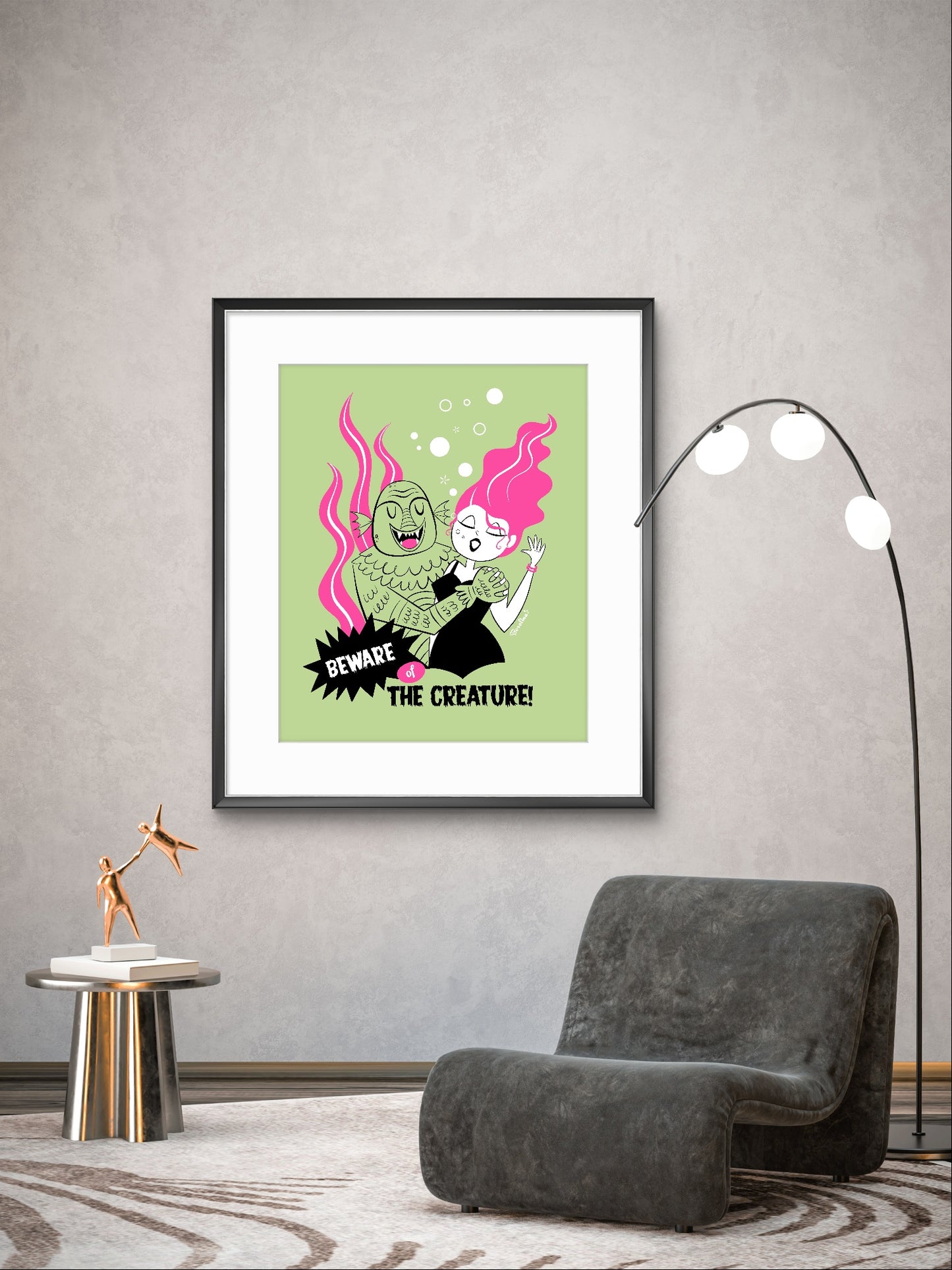 Beware of the Creature, rectangular poster