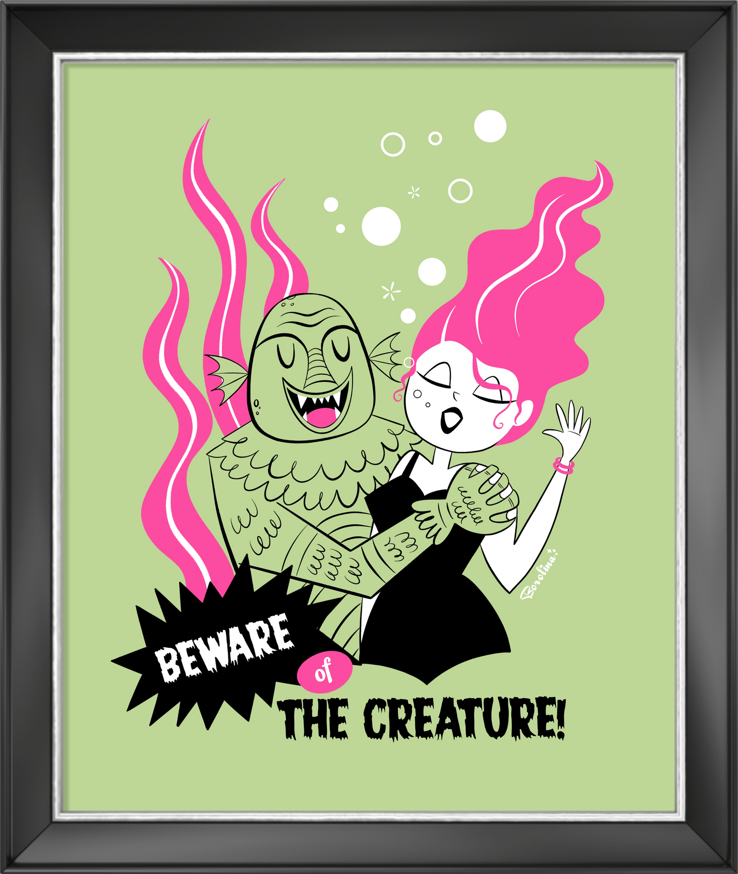 Beware of the Creature, rectangular poster