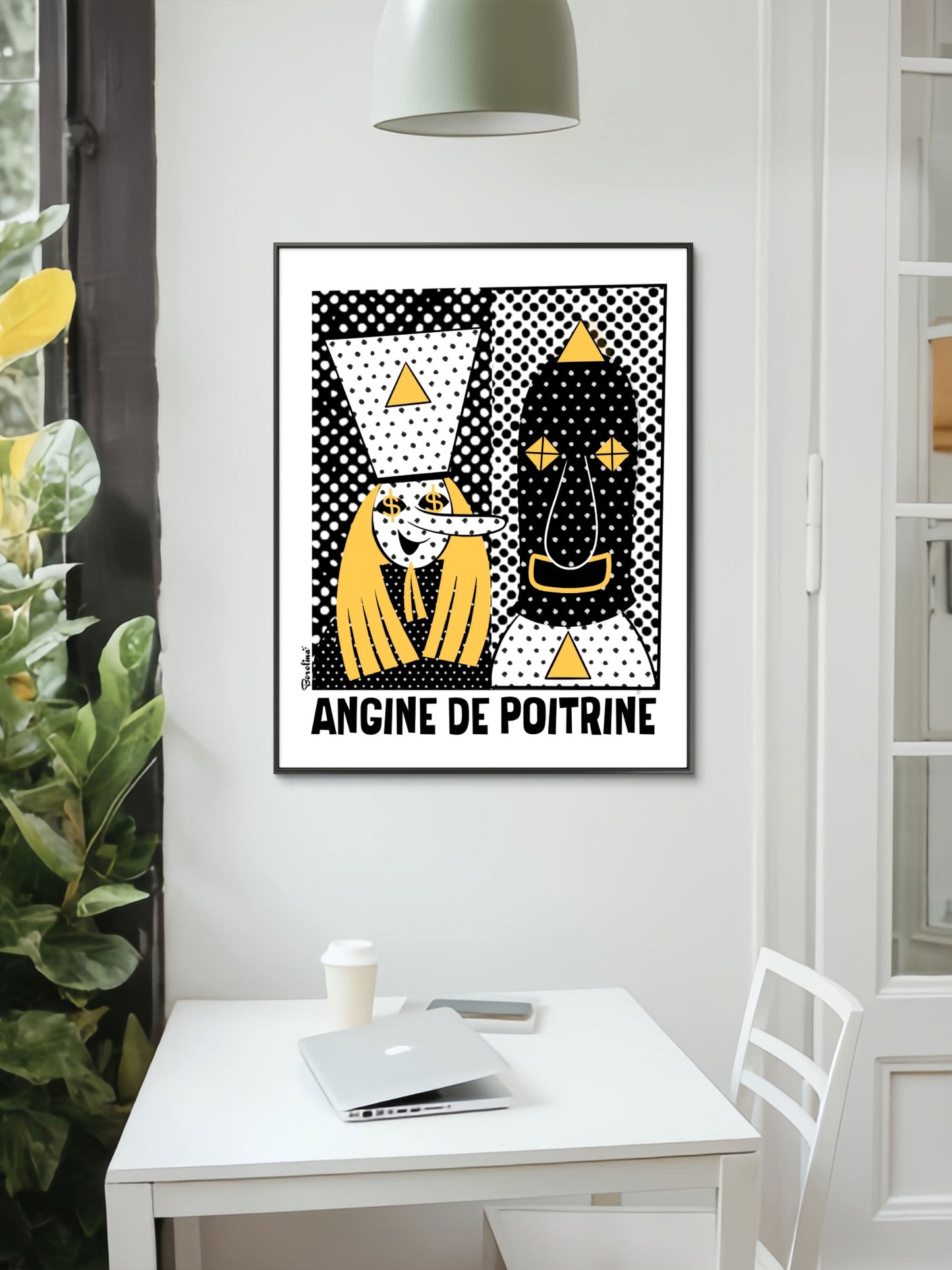 Angina de pecho, Póster