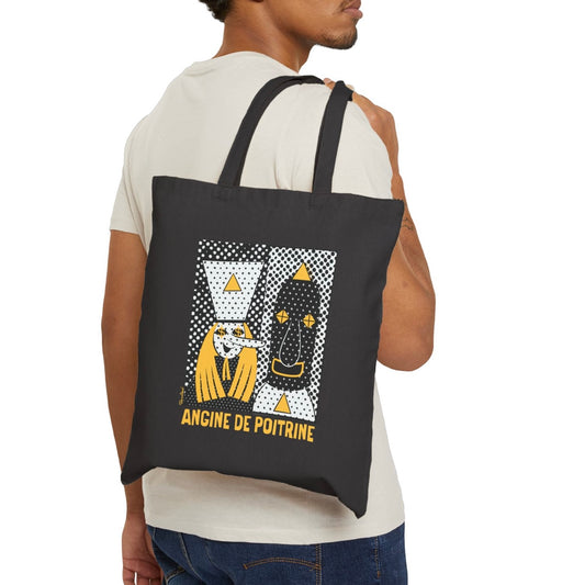 Angine de Poitrine; Tote Bag in natural or black