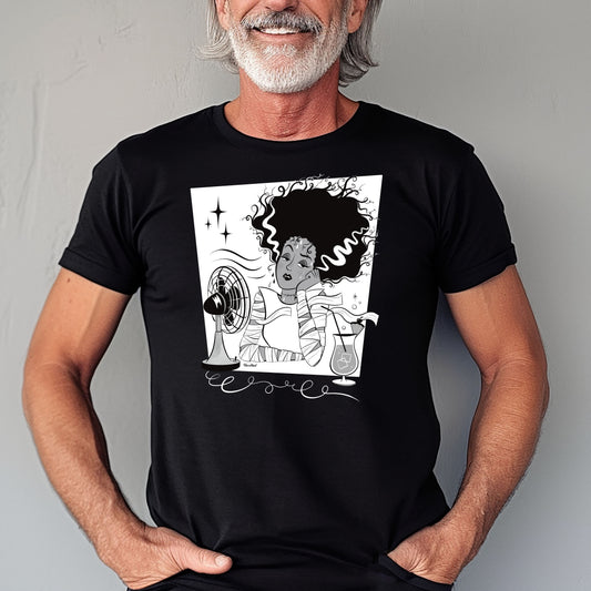 Classic Spooky Bride, black t-shirt