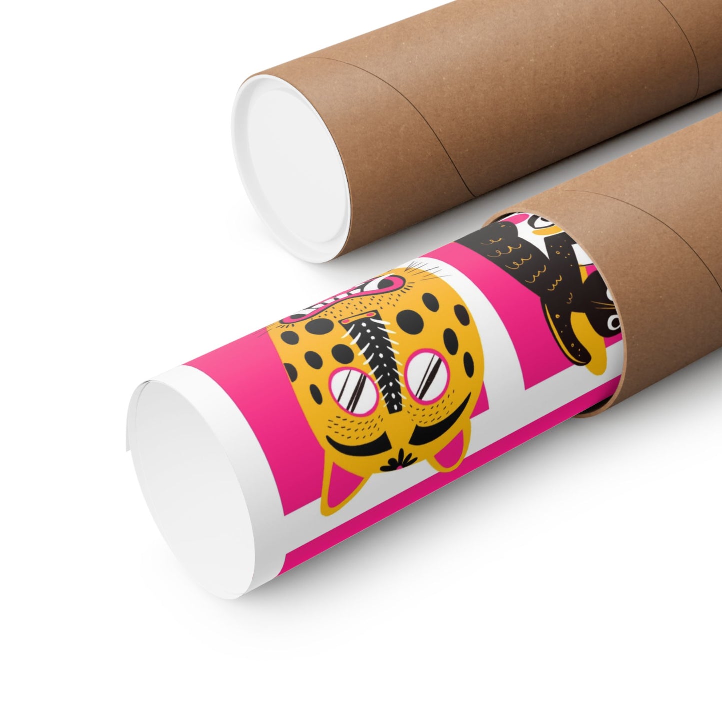 Lámina Artística Máscaras Mexicanas — Póster de Folclore Vibrante