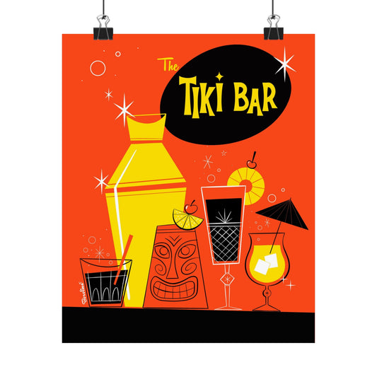 Tiki Bar, rectangular print