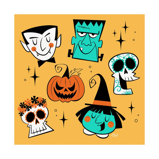Halloween & Day of the Dead, square print