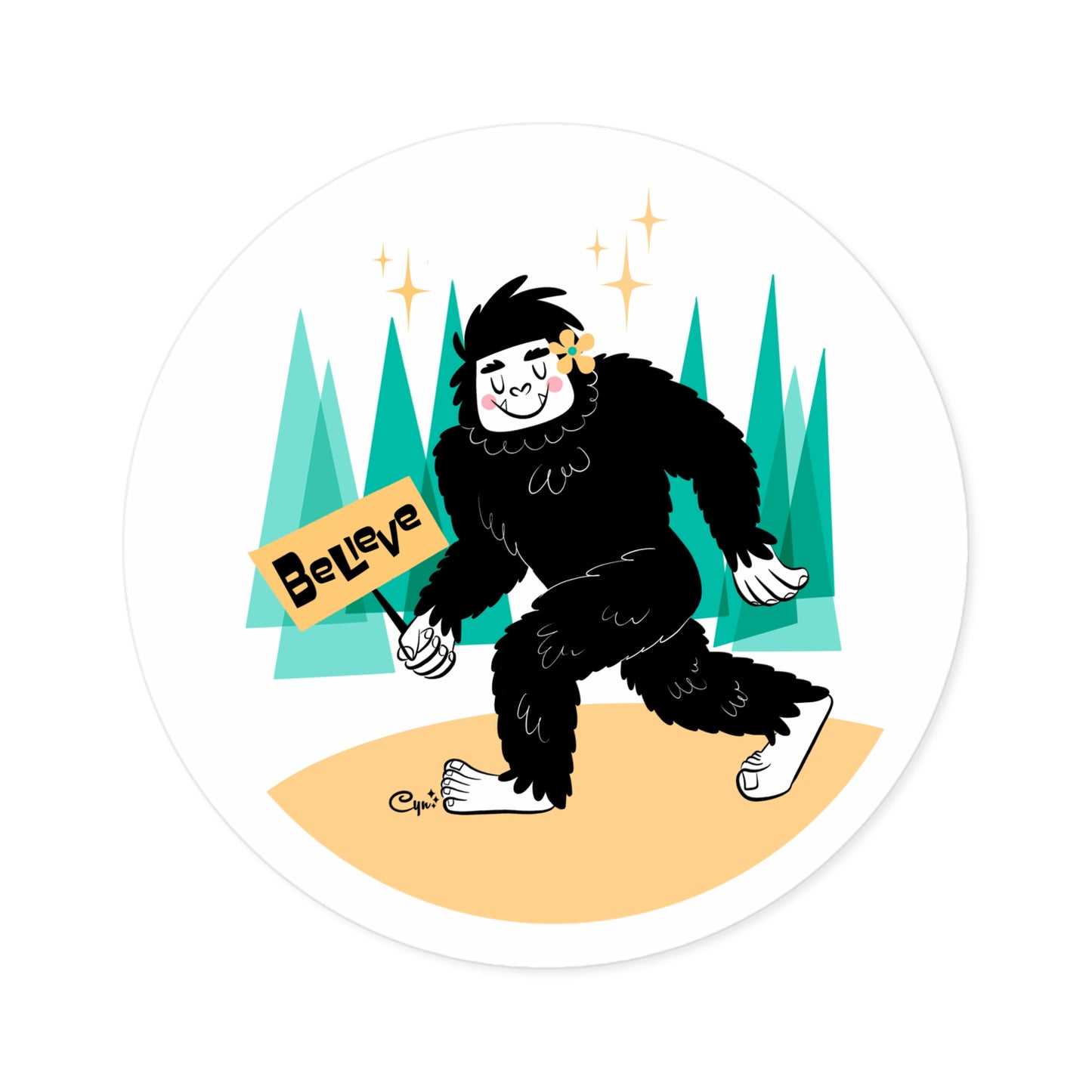 Bigfoot sticker