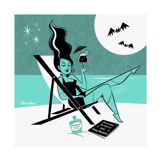 Monster Bride; square art print