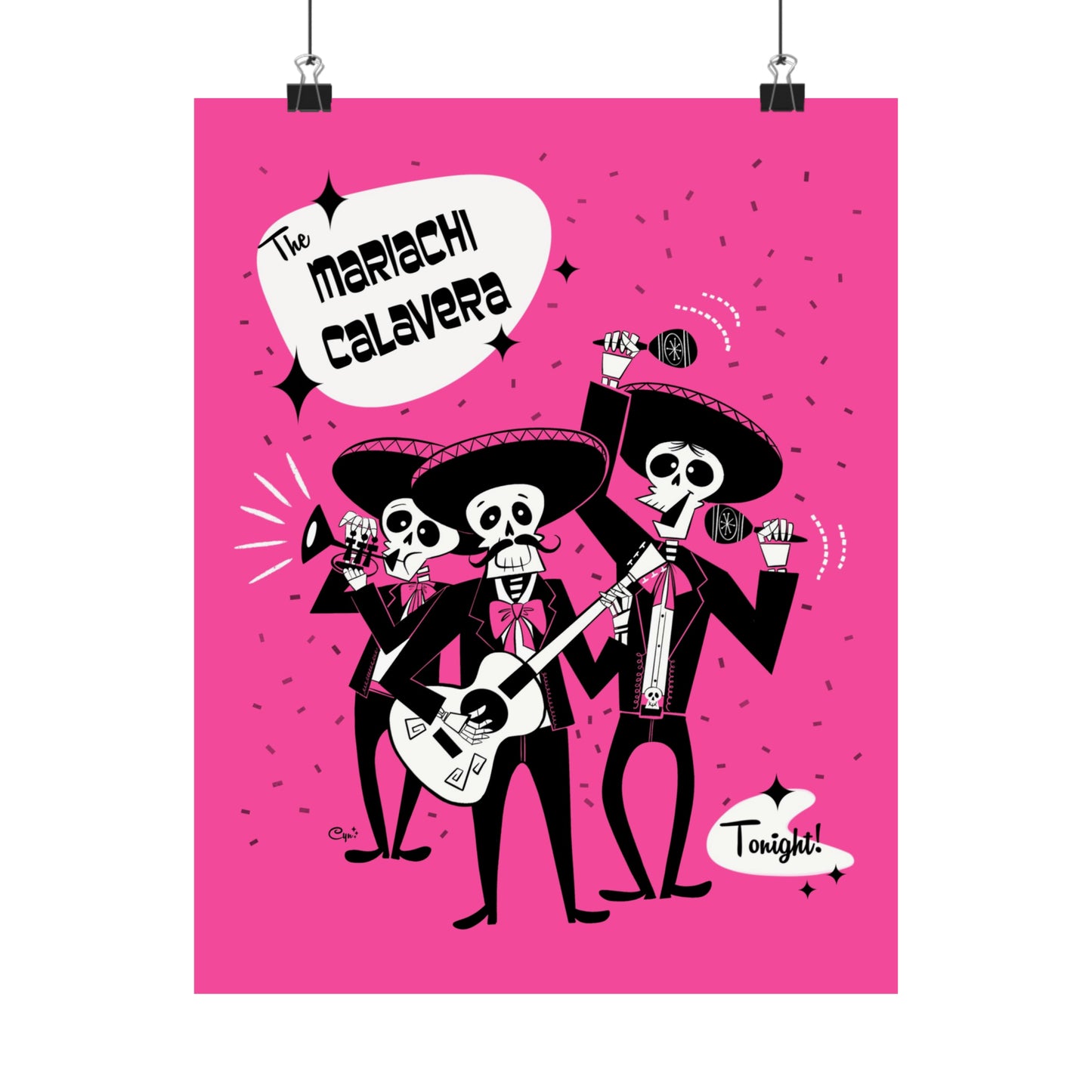 Mariachi Calaveras Poster