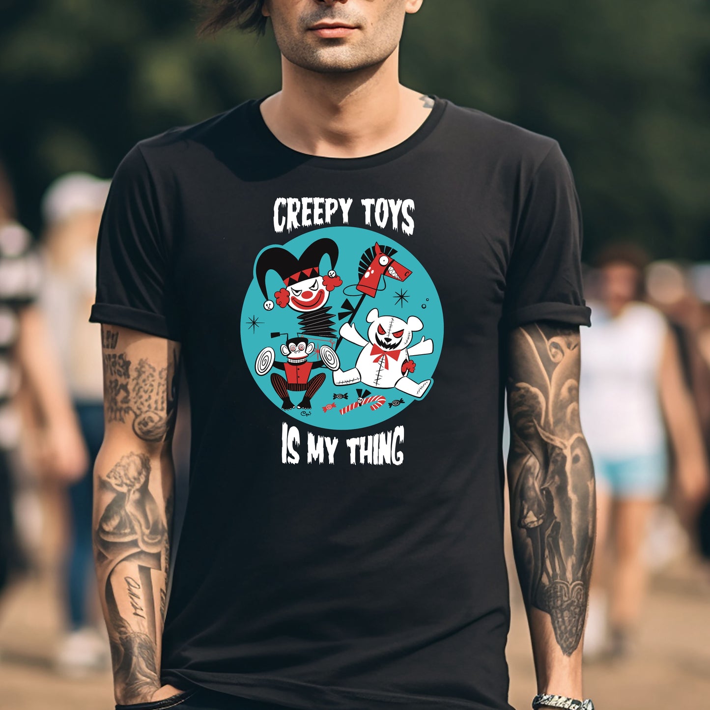 Creepy Toys T-shirt Dark