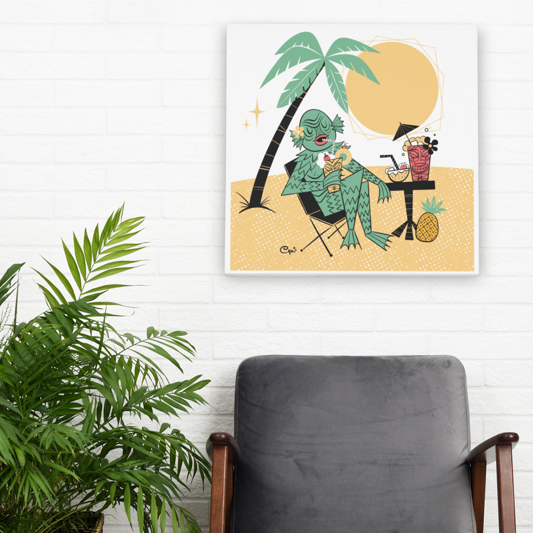 Tiki Creature Print