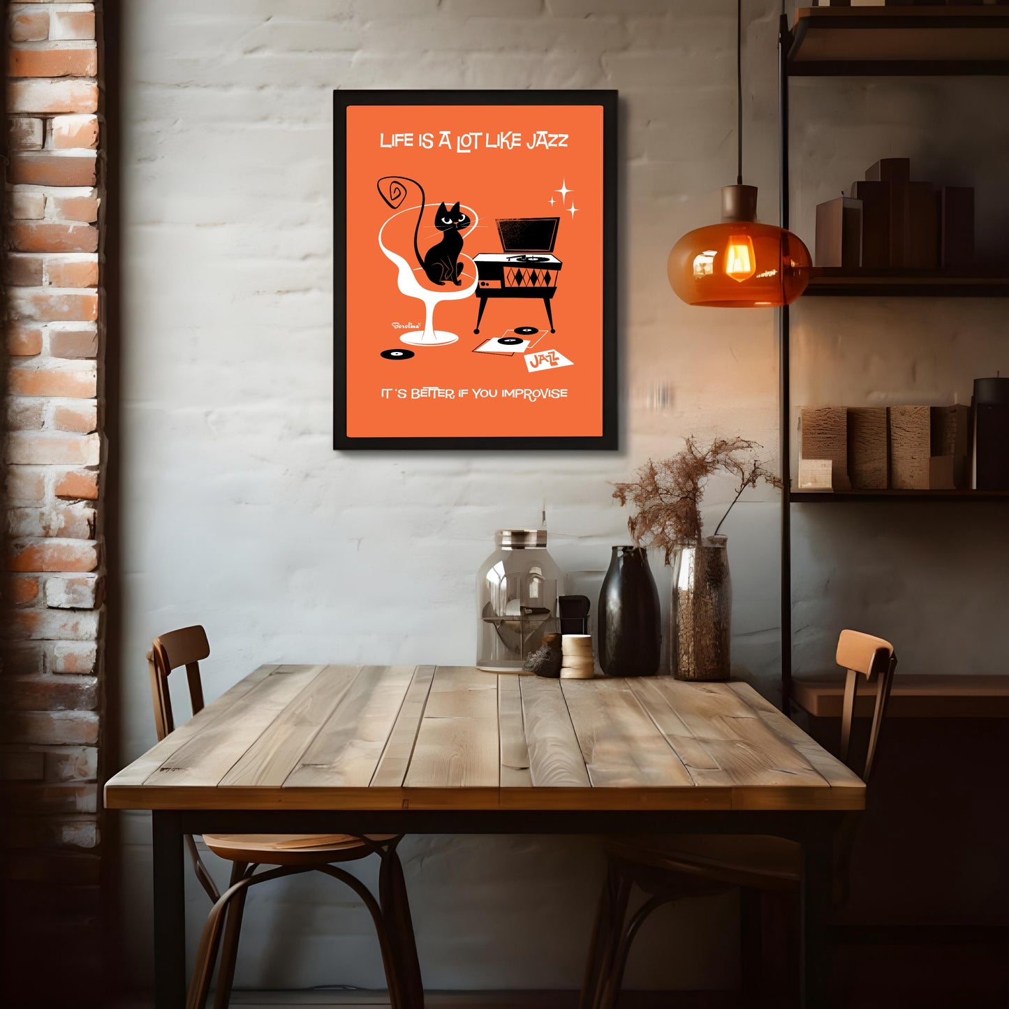 Jazz Cat Poster