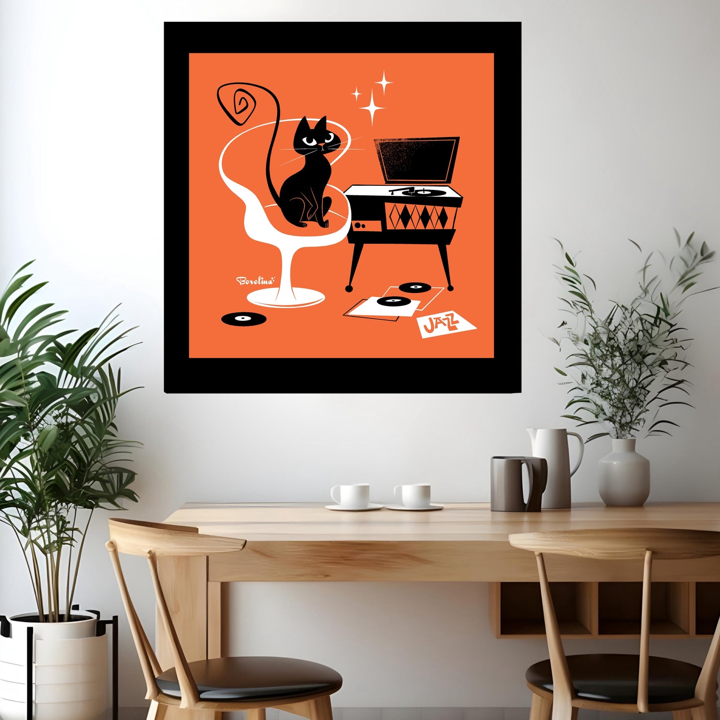 Jazz Cat Art Print