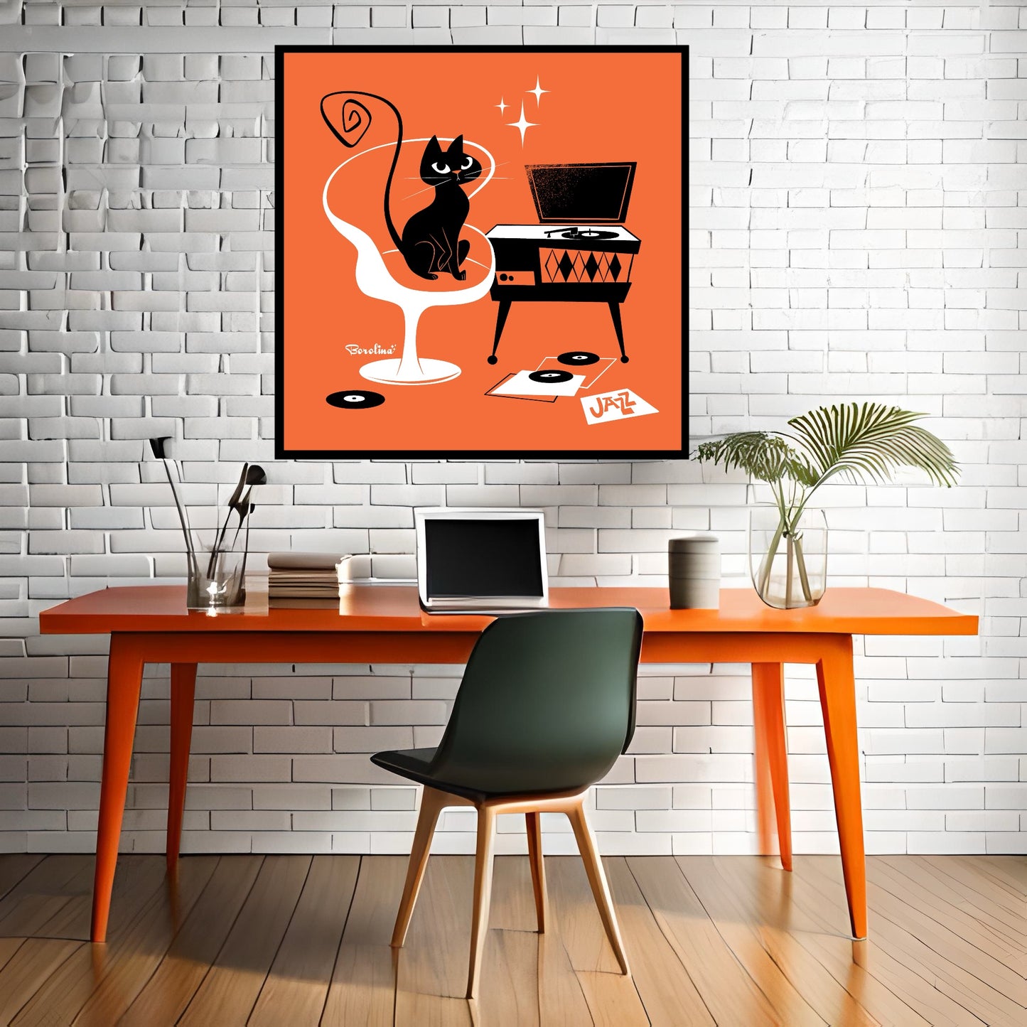 Jazz Cat Art Print