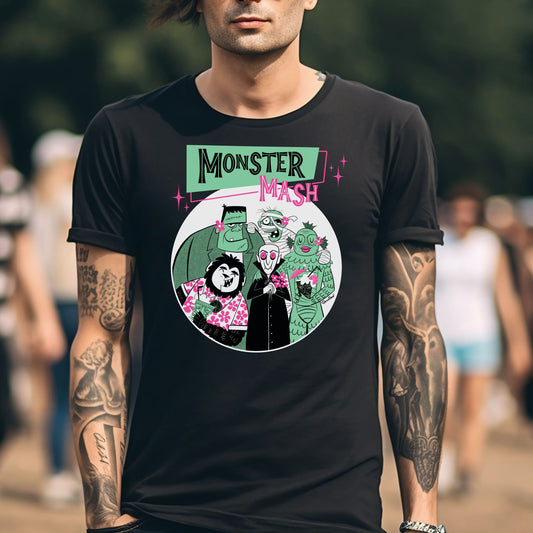 Classic Monsters T-shirt Dark